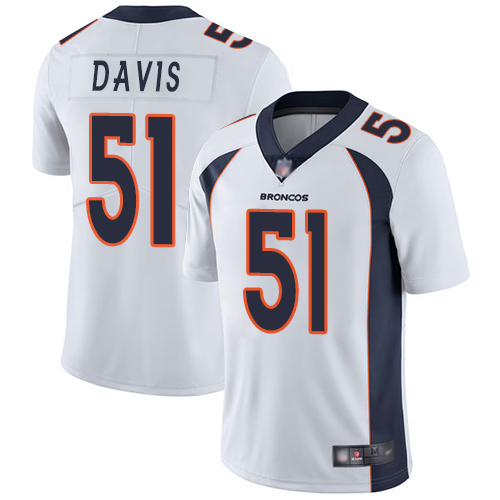 Men Denver Broncos 51 Todd Davis White Vapor Untouchable Limited Player Football NFL Jersey